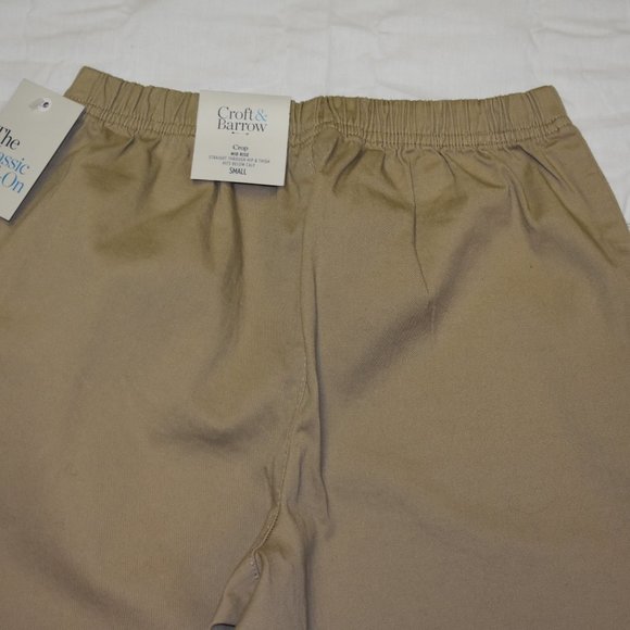 Croft & Barrow Embellished Hem Pull-On Crop Jeans-NWT - Picture 5 of 5